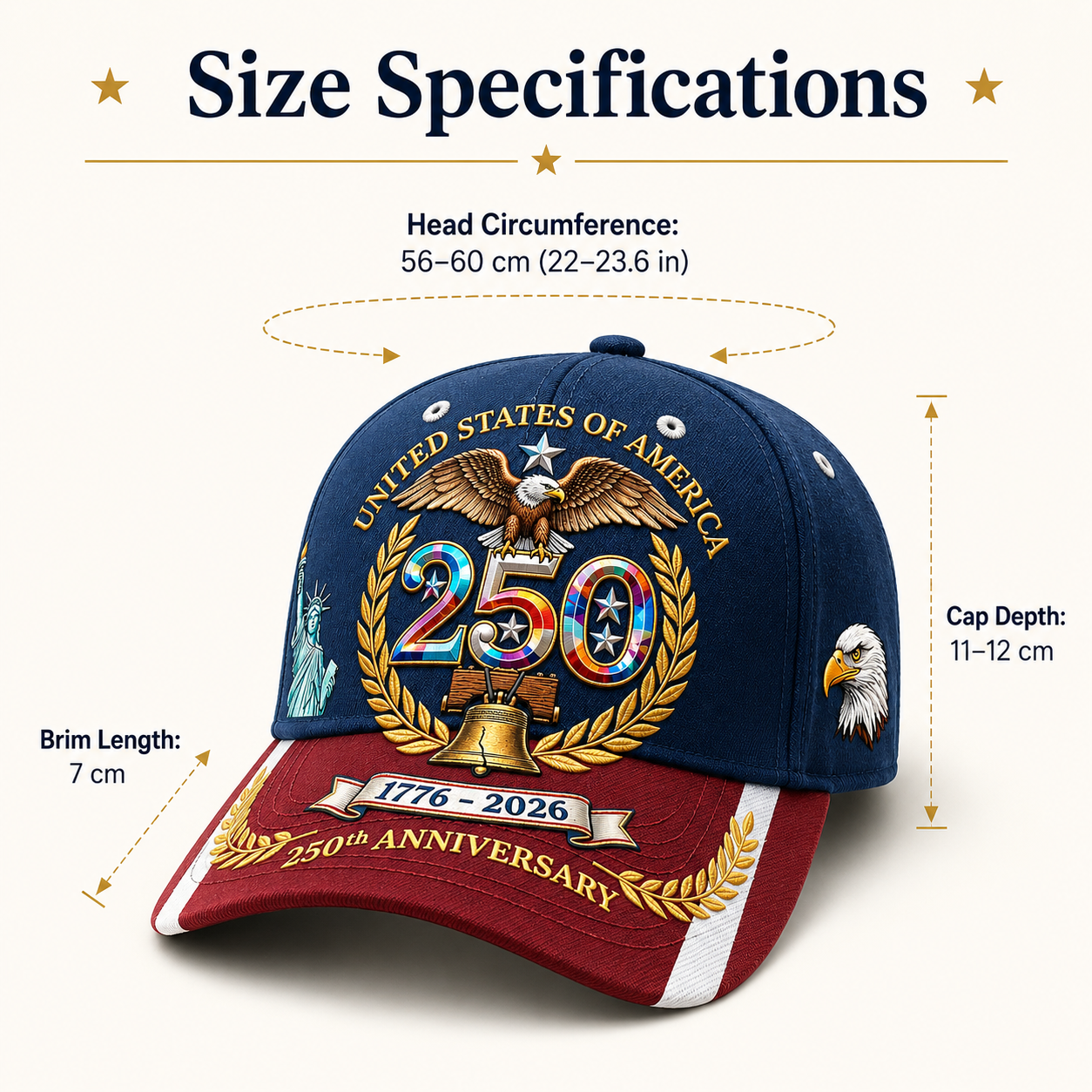 ⭐ Proudly Celebrate 250 Years of America – Exclusive Limited Edition Cap | Save 49% Today