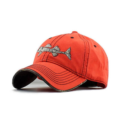 Reel Style 100% Cotton Fishbone Cap