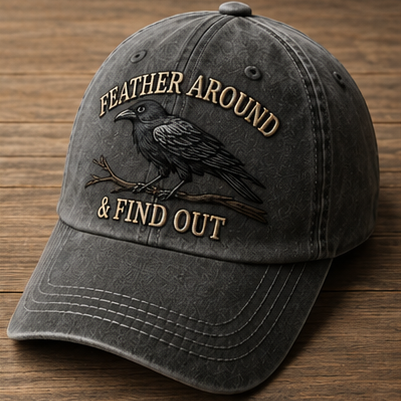🔥F-CAW-F Crow Hat - 100% Made in the USA