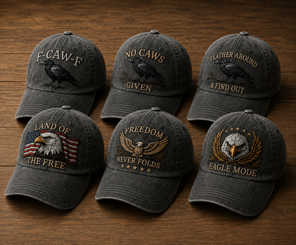 🔥F-CAW-F Crow Hat - 100% Made in the USA